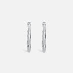 Silver Zephyr Hoop Earrings