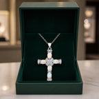 Opal Divine Cross Necklace