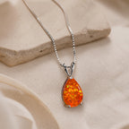 Opal Infinity Pendant Necklace