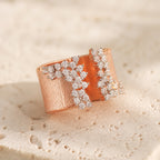 Lavish Zirconia Wide Ring