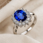 Classic Sapphire Halo Ring