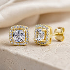 Lustrous Cubic Zirconia Stud Earrings