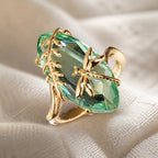 Timeless Dragonfly Crystal Ring