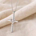 Radiant Delicate Cross Necklace