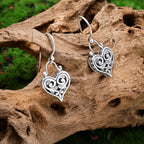 Exquisite Heart Dangle Earrings