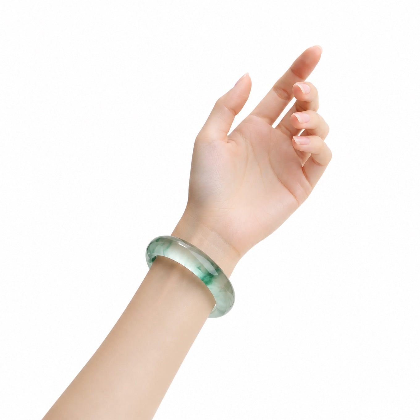 Elite Floating Jadeite Bangle
