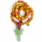 Trendy Pumpkin Beads Necklace
