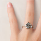 Classic Bohemian Sunflower Ring