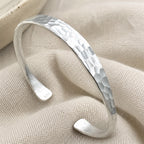 Silver Boho Hammer Bracelet
