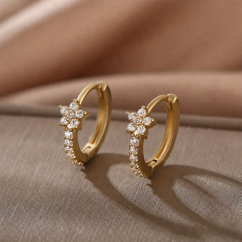 Radiant Celestial Hoop Earrings