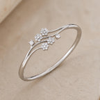 Flower Design Zirconia Bracelet