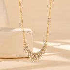 Radiant Zirconia Pendant Necklace