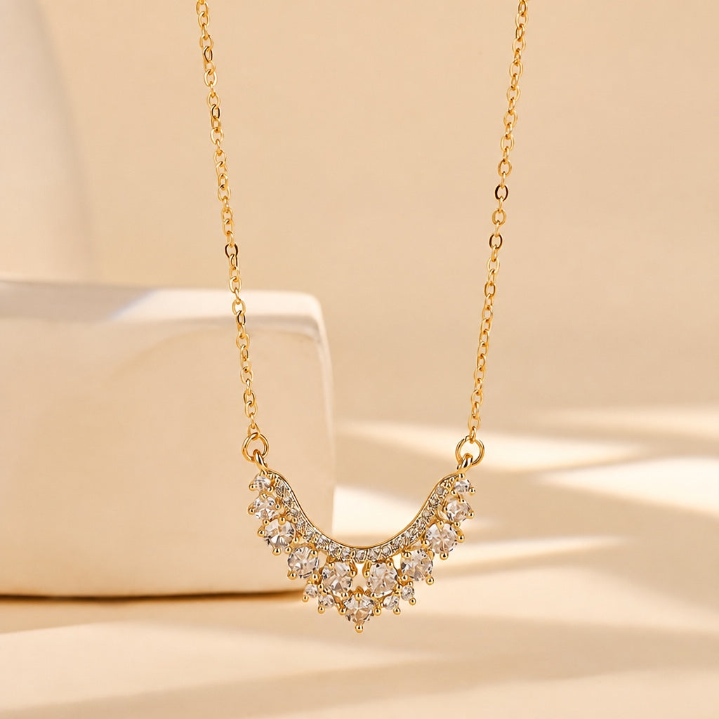 Radiant Zirconia Pendant Necklace