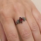 Vintage Rose Garnet Ring