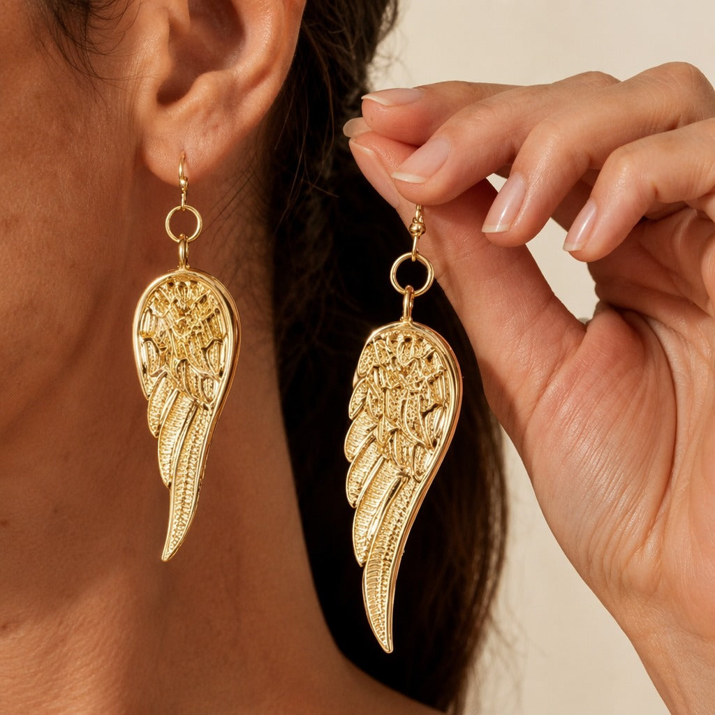 Divine Feather Wing Earrings