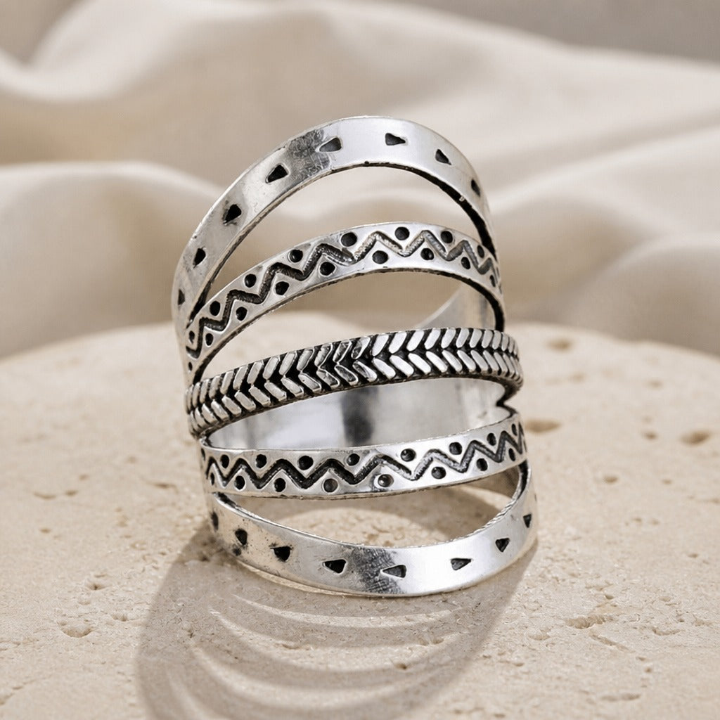 Vintage Layered Band Ring