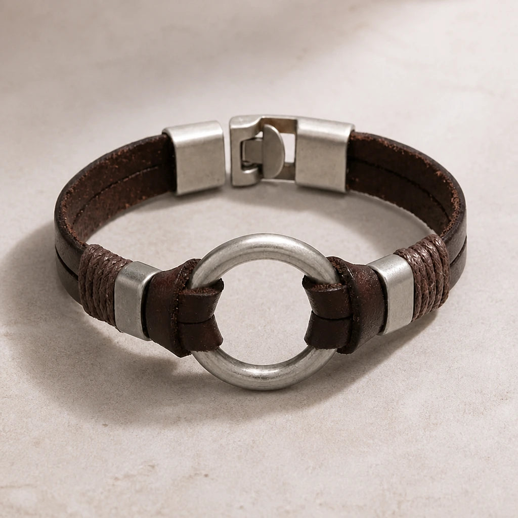 Vintage Boho Double Circle Bracelet