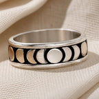 Celestial Moon Signet Ring