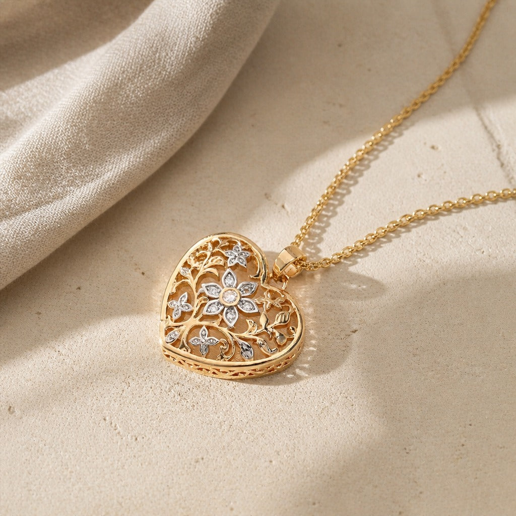 Eternal Heart Hollow Necklace