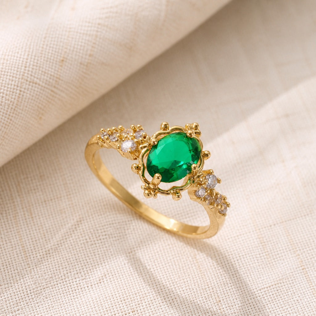 Oval Cut Vintage Halo Ring