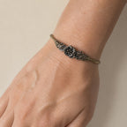 Artisan Flower Cuff Bracelet