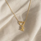 Evermore Heart Initial Necklace