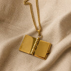 Literary Keepsake Book Necklace