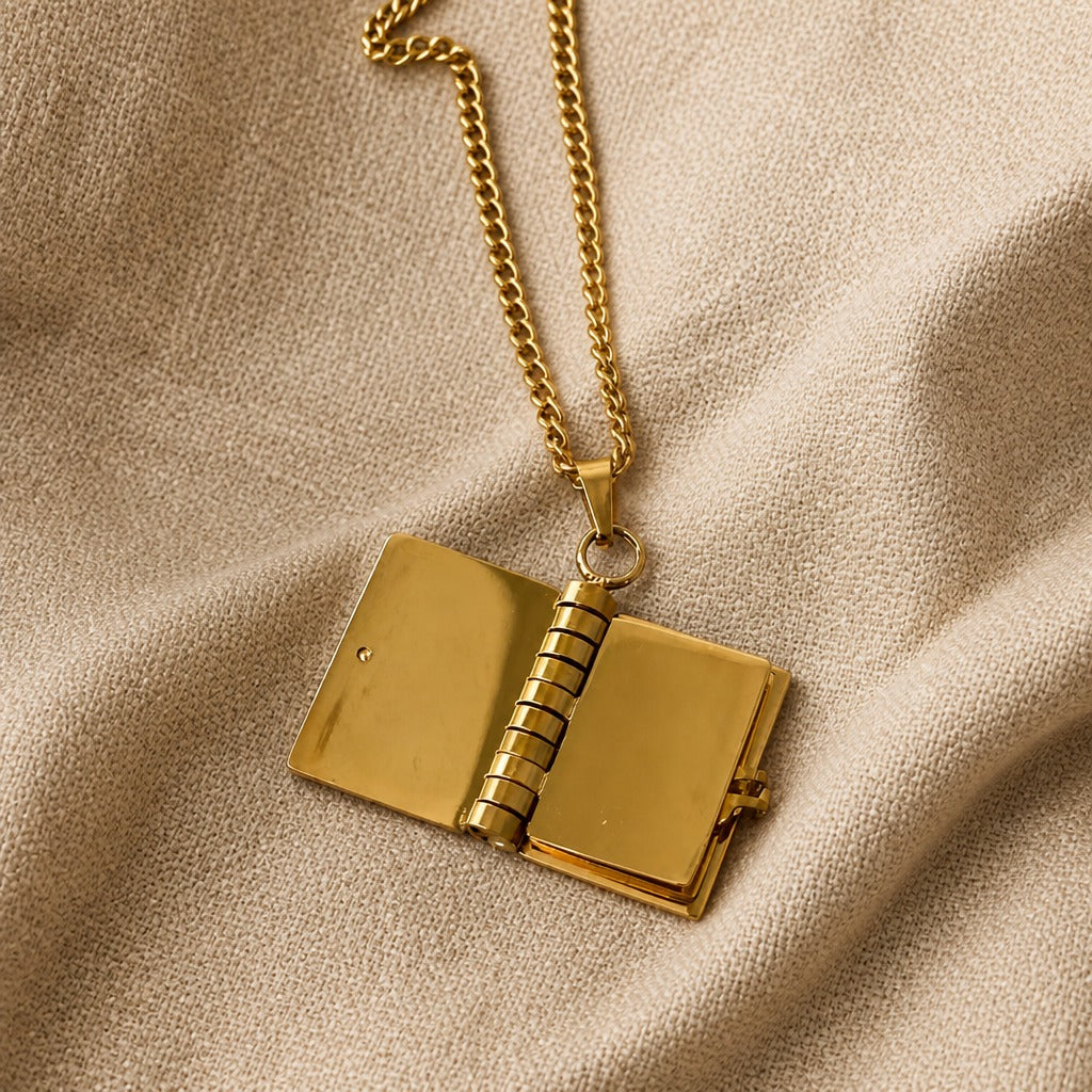 Literary Keepsake Book Necklace