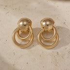 Timeless Circle Drop Earrings