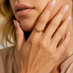 Sophisticated Curve Accent Ring