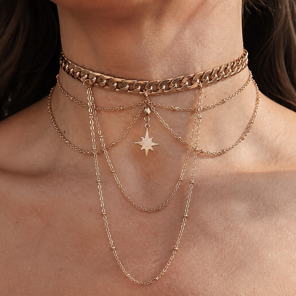 Vintage Constellation Charm Necklace