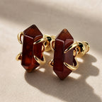 Artistic Natural Stone Studs