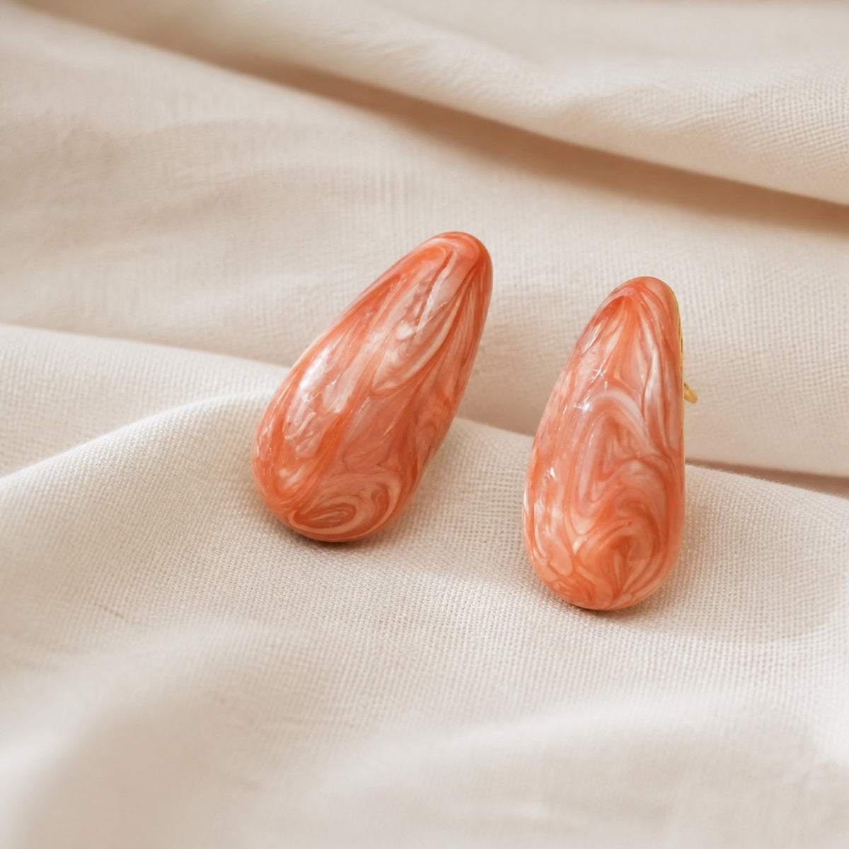 Modern Blush Tear Drop Earrings
