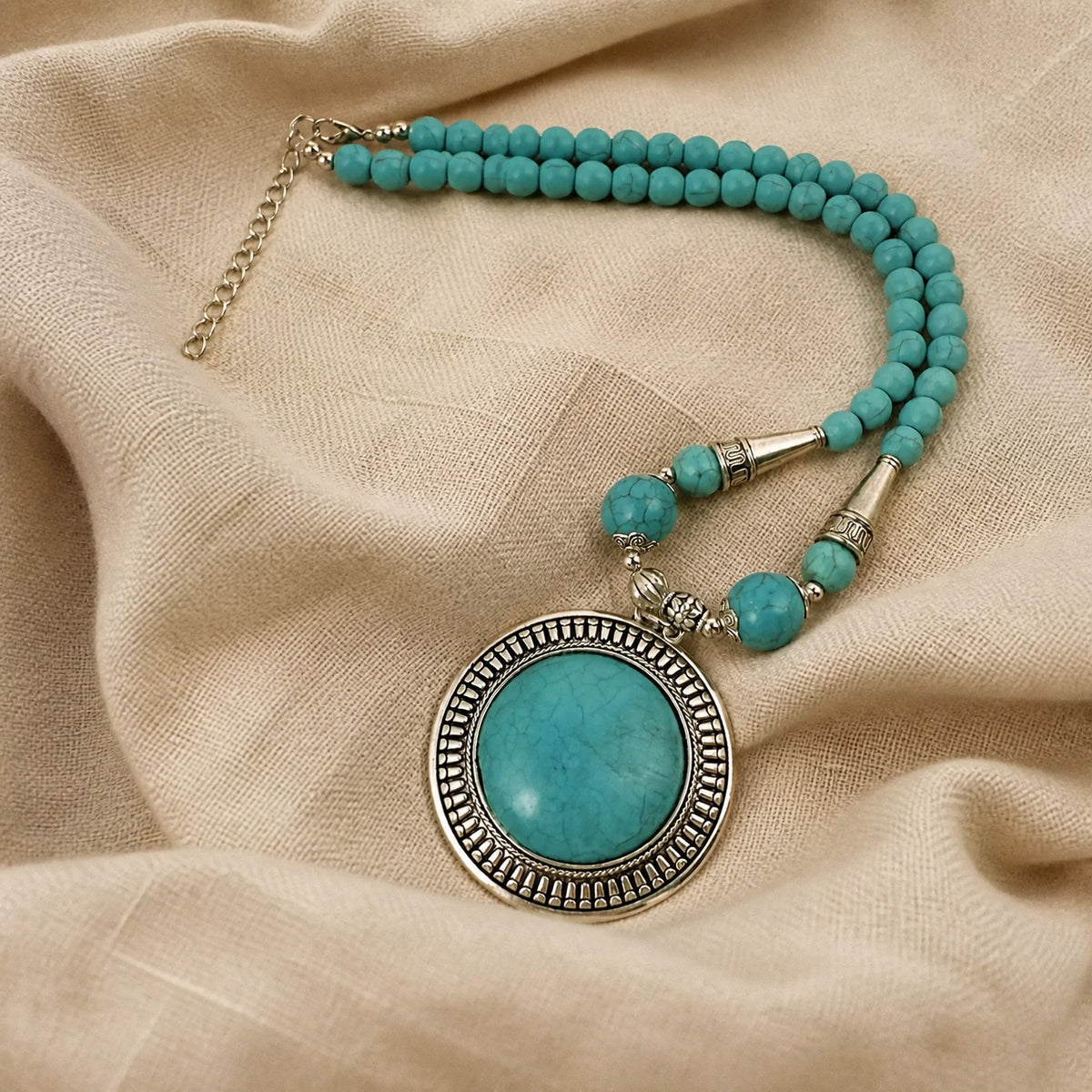 Iconic Turquoise Bead Necklace