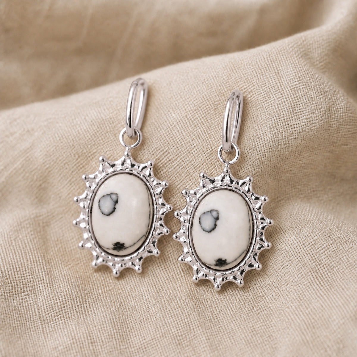 Jolie Earrings Natural Stone