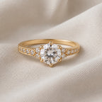 Vintage Filigree Three Stone Ring