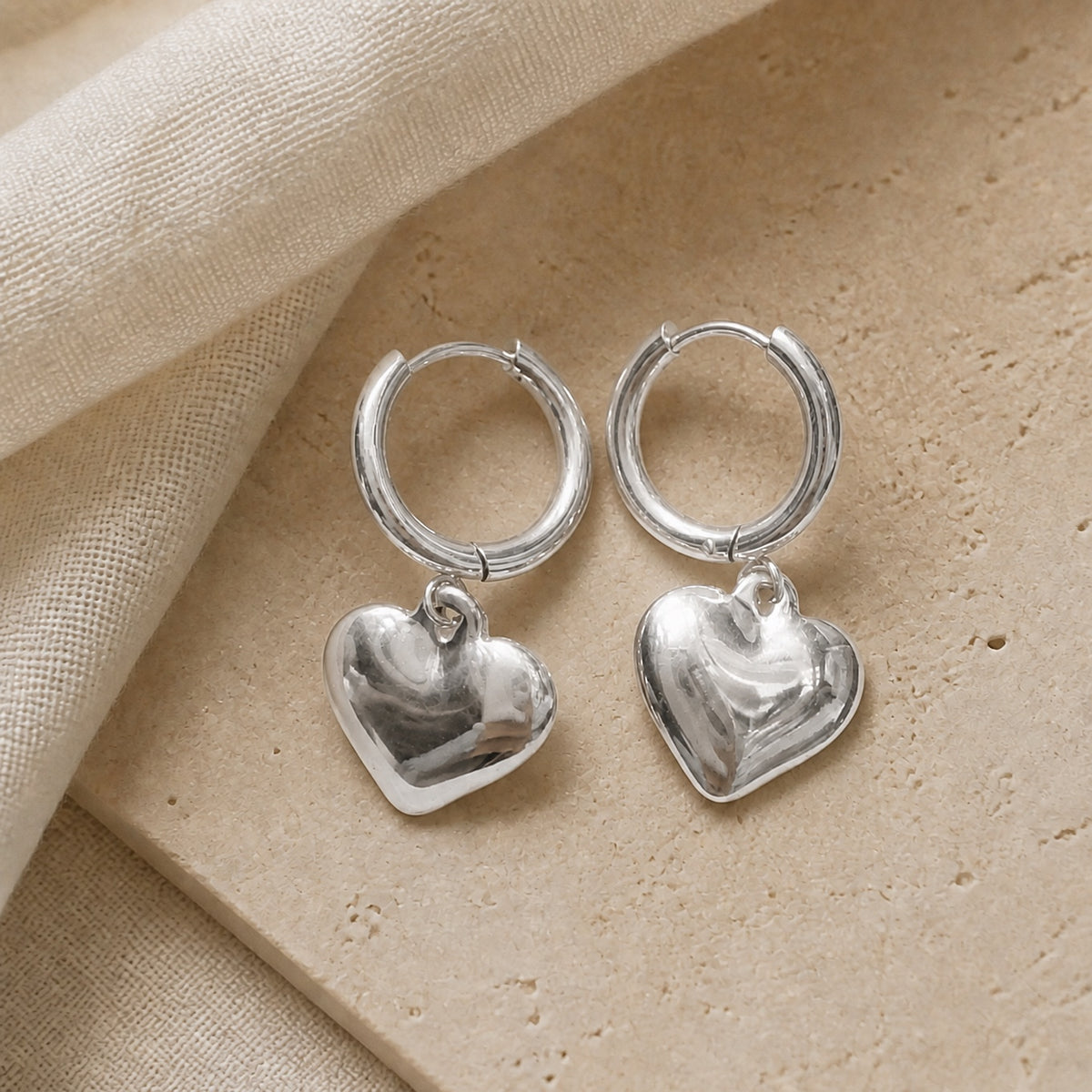 Little Heart Dangle Earrings