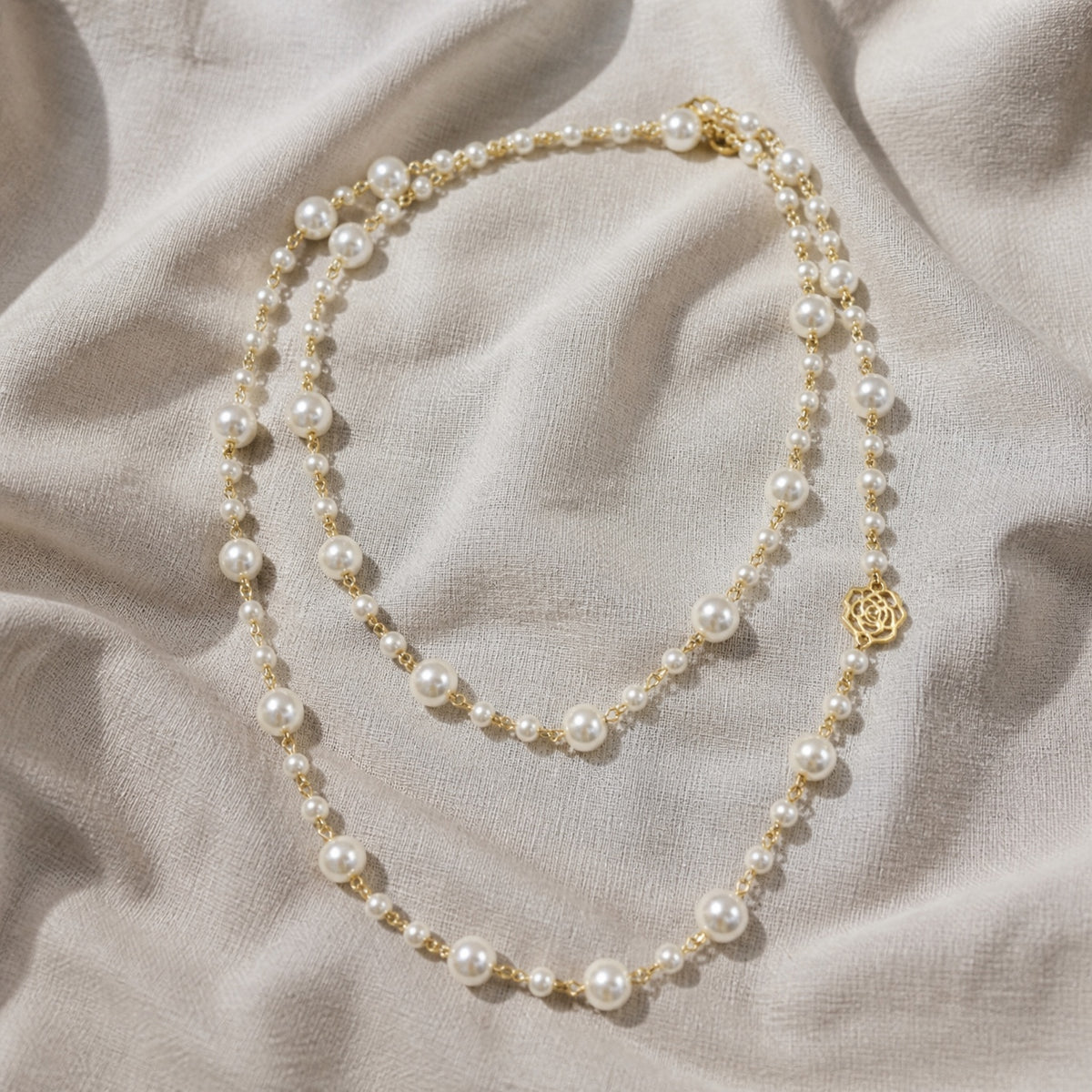 Majestic White Pearl Necklace