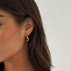 Elegant Gold Tear Drop Earrings