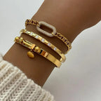 Radiant White Crystals Bracelet
