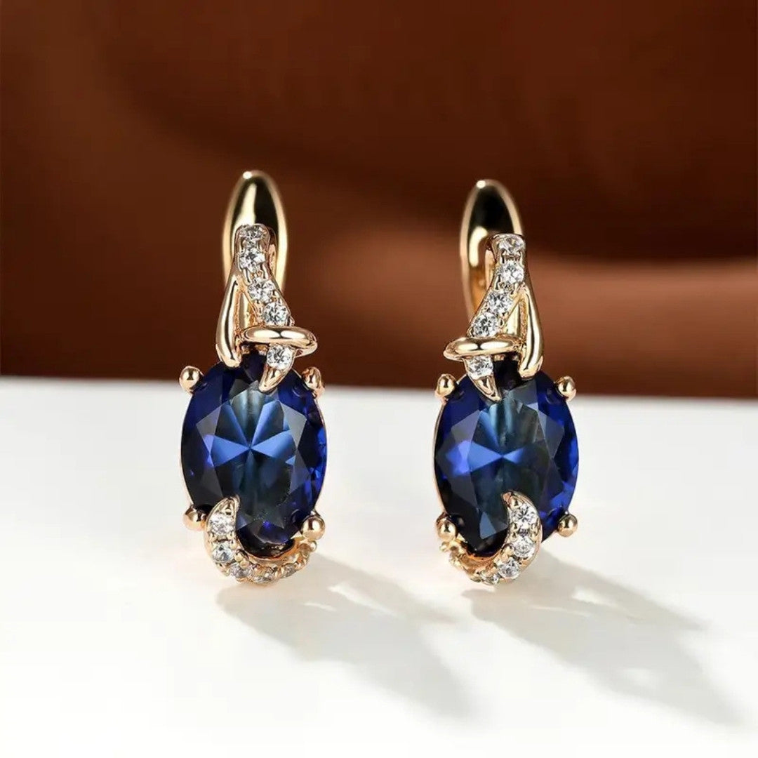 Regal Midnight Drop Earrings