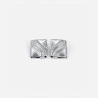 Timeless Silver Cube Statement Studs