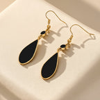 Dazzling Black Drop Earrings