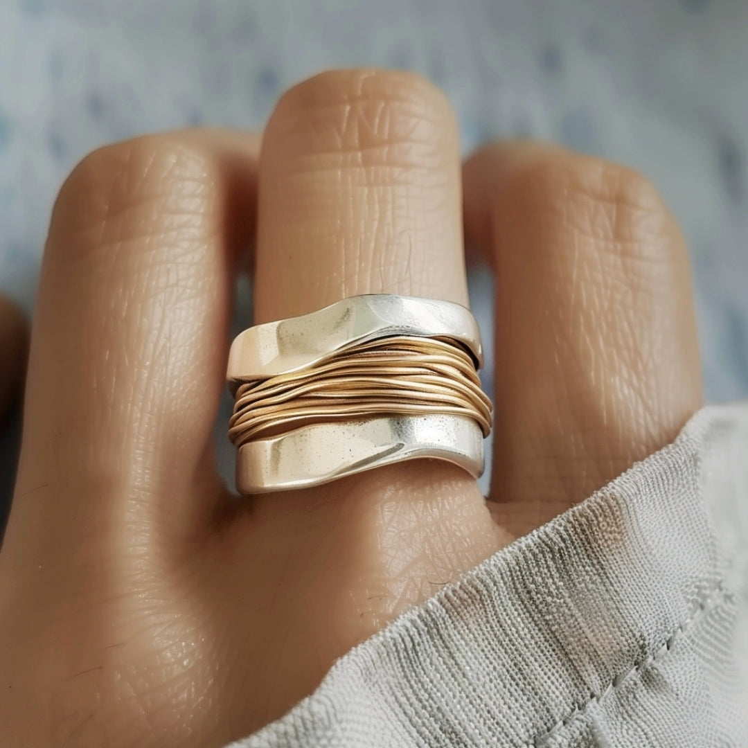 Mixed Metal Thread Ring