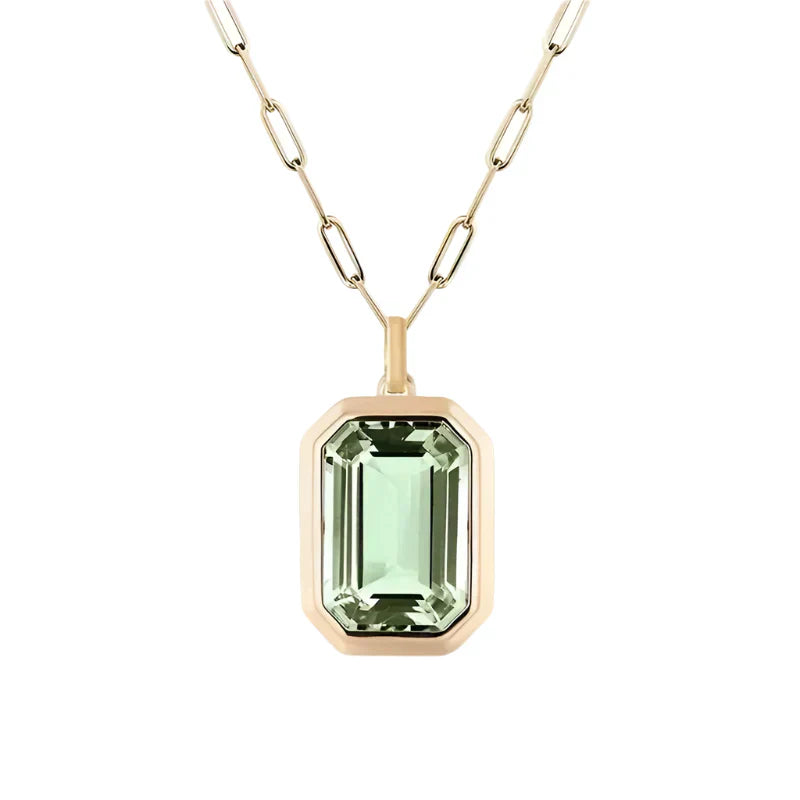 Sarina Elowen Emerald Necklace