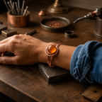 Amber Copper Bracelet