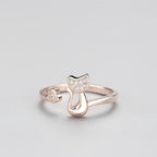 Zirconia Cat Open Ring
