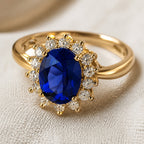 Sapphire Royalty Engagement Ring