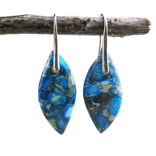 Boho Ornaments Silver Dangle Earrings