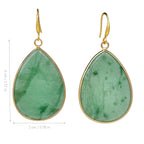 Polished Pear Shaped Dangle Earrings